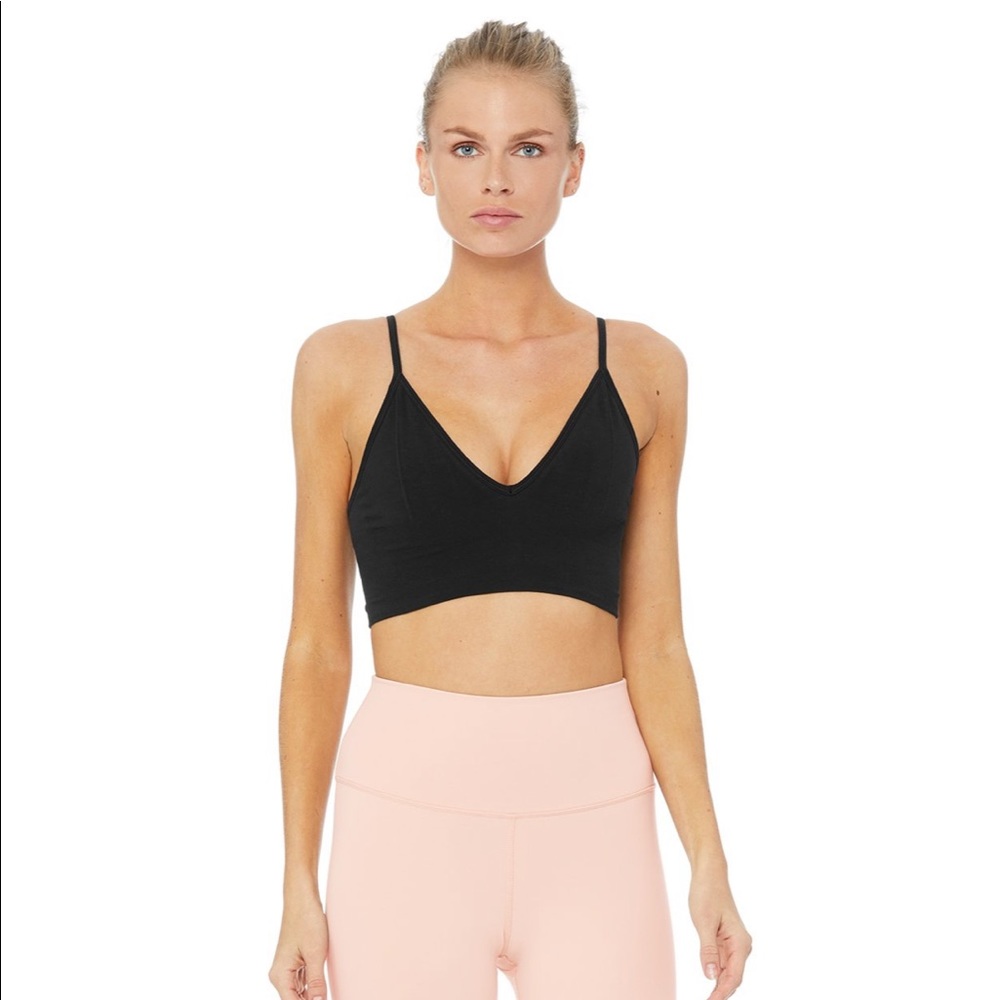 NWT ALO YOGA DELIGHT BRALETTE IN BLACK SMALL